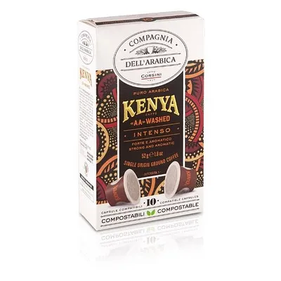 Kenya "AA" Washed cápsulas compostables (compatibles Nespresso)